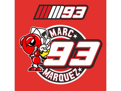 Autocollants Marc Marquez Logo 93 Refd9157 Autocollants Stickers