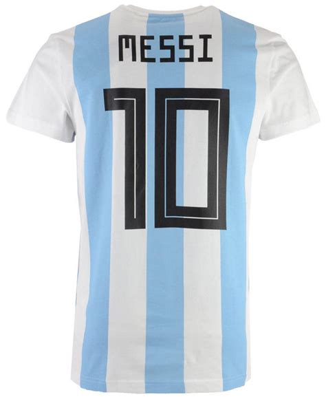 Adidas Cotton Lionel Messi Argentina National Team Player T Shirt In