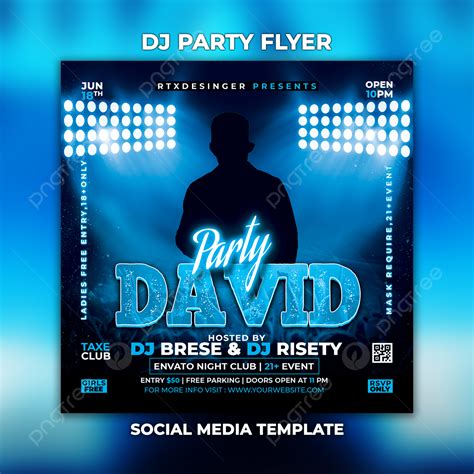 Dj Party Event Night Club Flyer Template Template Download On Pngtree