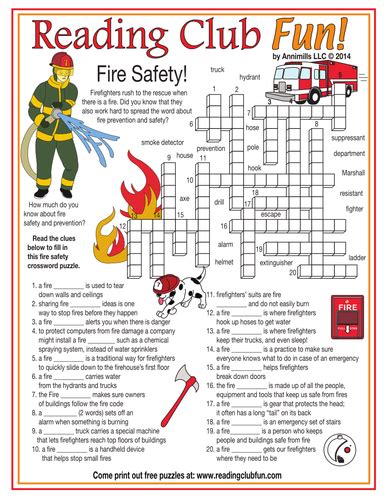 Bundle Fire Safety Two Page Activity Set And Puzzles Printable