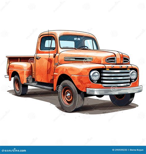 Colorful Truck Adventure Dynamic Journey Stock Illustration