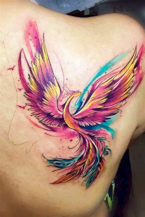 34 Best Phoenix Tattoo Back Shoulder Image Hd