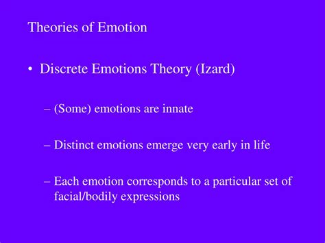 Ppt Lecture Outline Components Of Emotions Theories Of Emotional