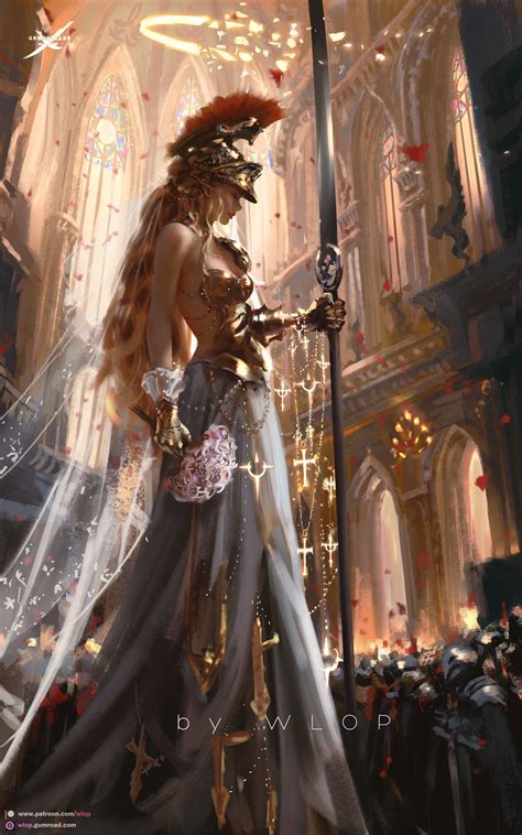 WLOP Digital Digital Art Artwork Fantasy Girl Ghostblade Fantasy Art