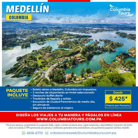 Colombia Medellín Columbia Tours Agencia De Viajes Iata