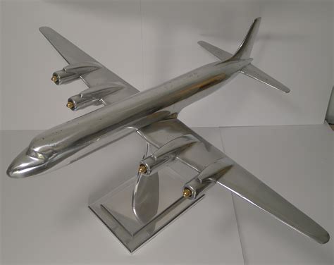 Large Aluminium Douglas Dc 7 Model Airplane C1953 Etsy Uk