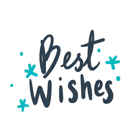 Best Wishes Typography Vector In Blue Download Free Vectors Clipart