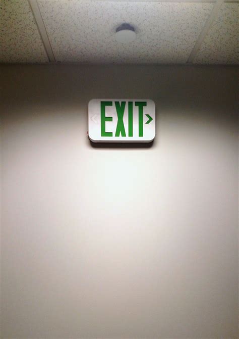 A Shiny Exit Sign : RealLifeShinies