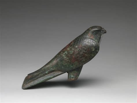 Falcon Statue Serving As A Sarcophagus For A Sacred Animal Late