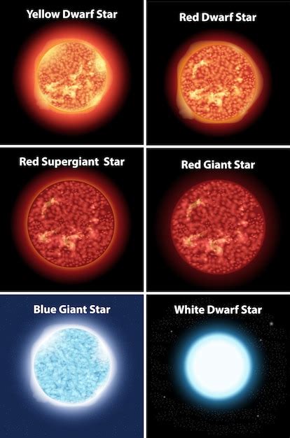 Free Vector Diagram Showing Different Stars In Galaxy