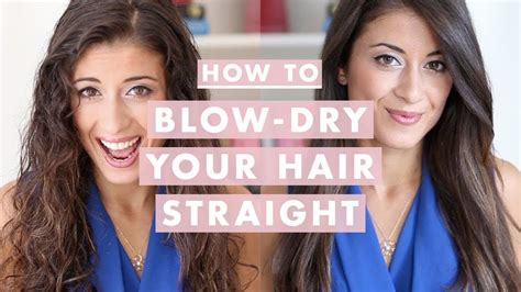 How To Blow Dry Your Hair Straight Step By Step YouTube
