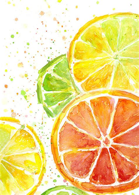 Watercolor Paintings Of Fruit