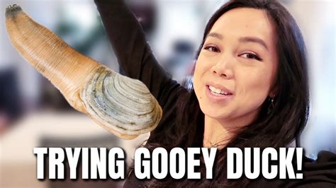 Our First Time Trying Geoduck Itsjudyslife Youtube