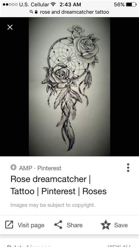 Pin by Peyton Kaye Tucker on Tattoos | Dream catcher rose tattoo, Leg
