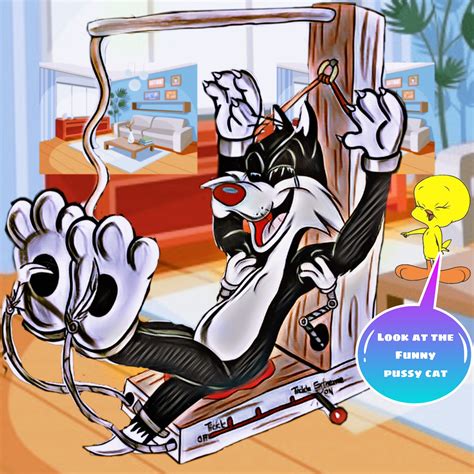 Sylvester Tickle Machine By Yingcartoonman On Deviantart