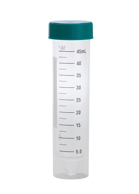 50 Ml Graduated Conical Bottom Performr Tubes With Teal Flat Caps