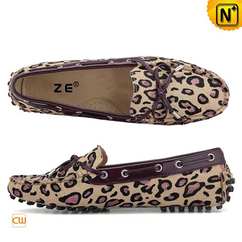 Leopard Print Moccasins Loafers For Women Cw314115