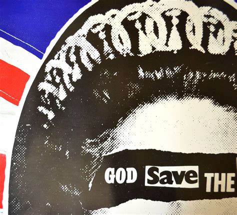 Sex Pistols Original God Save The Queen Promotional Poster At 1stdibs God Save The Queen