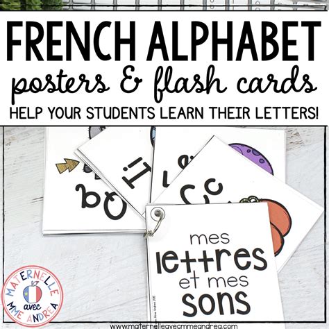 French Alphabet Flash Cards And Posters