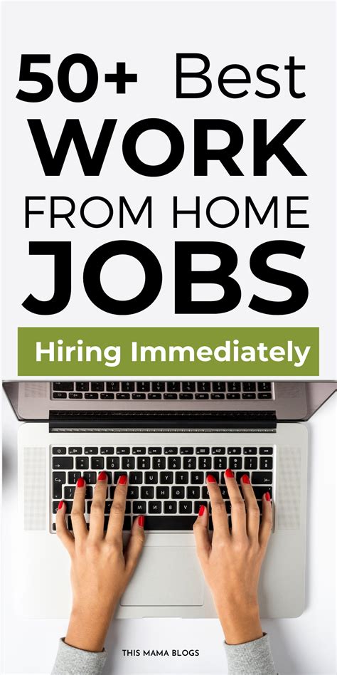 100 Immediate Hire Work From Home Jobs Hiring Now This Mama Blogs