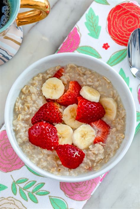 Because of the amount fibre, bananas are a great solution to. Strawberry Banana Oatmeal Recipe | We are not Martha