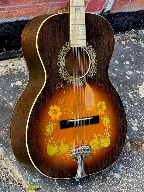 Stella By Oscar Schmidt String Sunburst Guitars Flattop