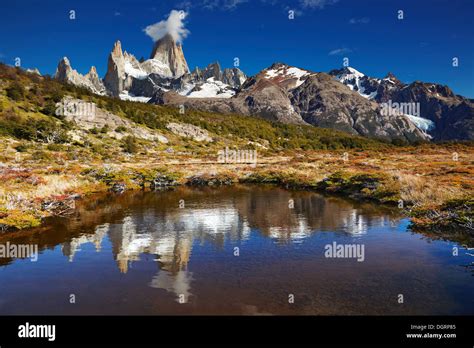 Mount Fitz Roy Los Glaciares National Park Patagonia Argentina Stock