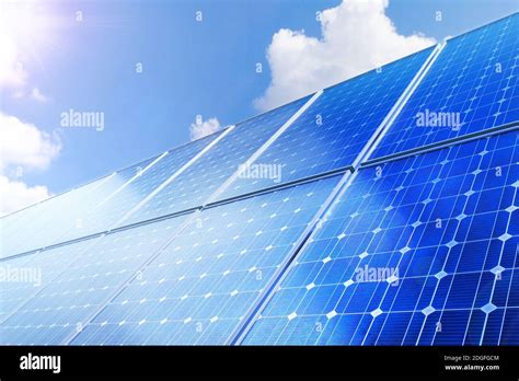 Solar panel produces green, environmentally friendly energy from the
