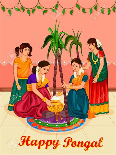 Learn how to draw festival pictures using these outlines or print just for coloring. Pin by Kesipeddy Neha on Drawing | Happy pongal, Festivals of india, India for kids