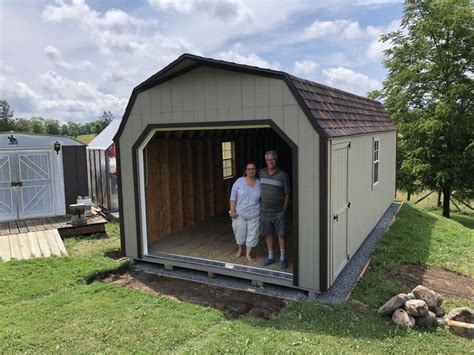 Sheds With Garage Doors Built And Delivered North Country Sheds