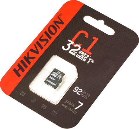 Hs Tf C1std32gbzaz01x00od Hikvision 32gb Micro Sd Card Class 10