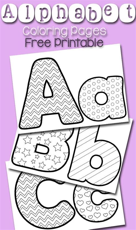 Free Alphabet Coloring Pages Alphabet Preschool Alphabet Coloring