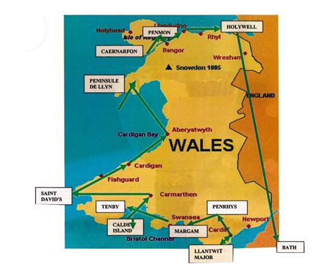Pays De Galles Carte Ordnance Survey Carte Du Sud Du Pays De Galles