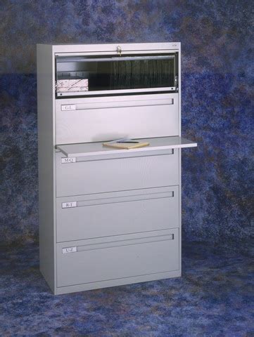 A filing cabinet (or sometimes file cabinet in american english) is a piece of office furniture usually used to store paper documents in file folders. Activestore Filing Cabinets by Spacesaver and KI