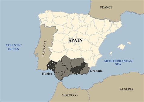 Mapa De Peninsula Iberica