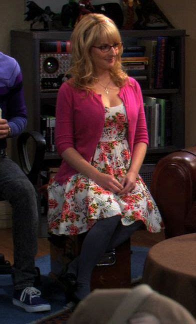 bernadettes pink floral dress with cardigan on the big bang theory theory fashion dress with