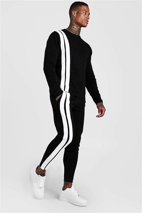 Buy Black Fleece Hosiery Tracksuit For Mens By Mr And Miss Ka Fashion