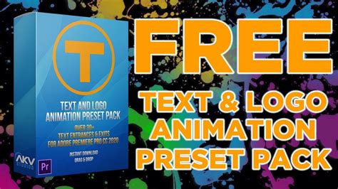 Free Text And Image Animation Preset Pack For Adobe Premiere Pro Cc 2019