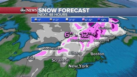 Heavy Snow In The Northeast As Multiple Storms Target West Coast Abc News