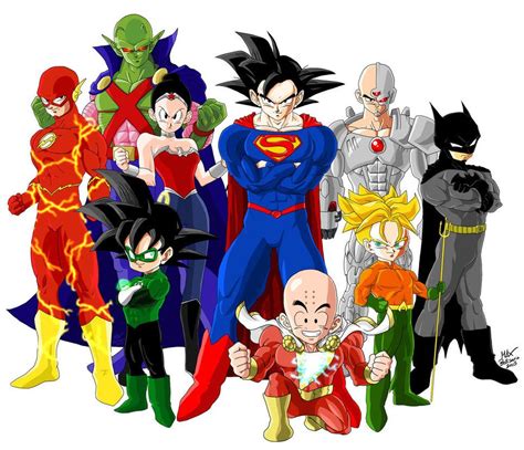 Crossover Dragon Ball Z Justice League By Drmax82 On Deviantart