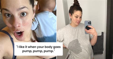 Ashley Graham Shows The Reality Of Breastfeeding Twins In Relatable Photos