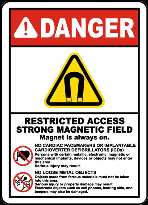 Magnetic Field Warning Sign Download Scientific Diagram