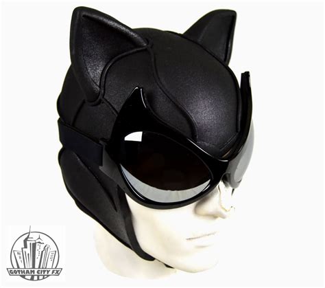 Cat Woman Arkham City Cowl With Mirrored Cat Goggles Sci Fi Design