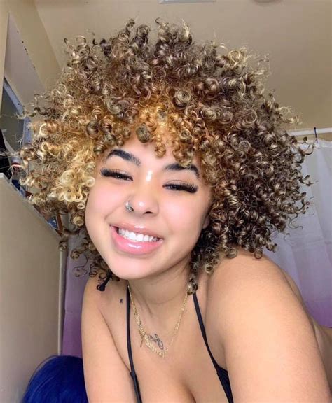 Pinterest Haleyyxoo Dyed Natural Curly Hair Natural Curls