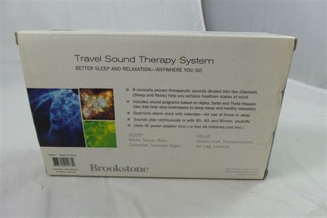 Brookstone Travel Tranquil Moments Alarm Clock Sleep Sounds Machine