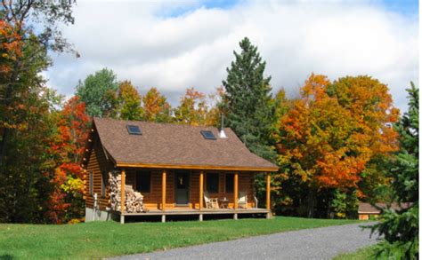 55250 Cozy Hickory Log Cabin Completes With Covered Porch