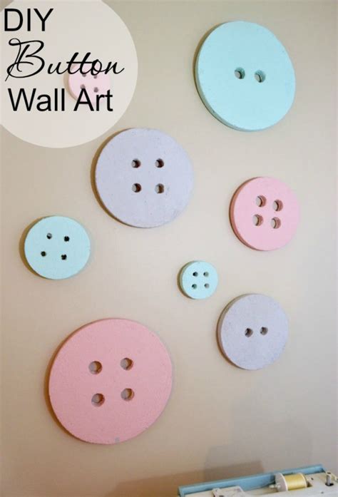 Diy Button Wall Art For A Sewingcraft Room Create And Babble