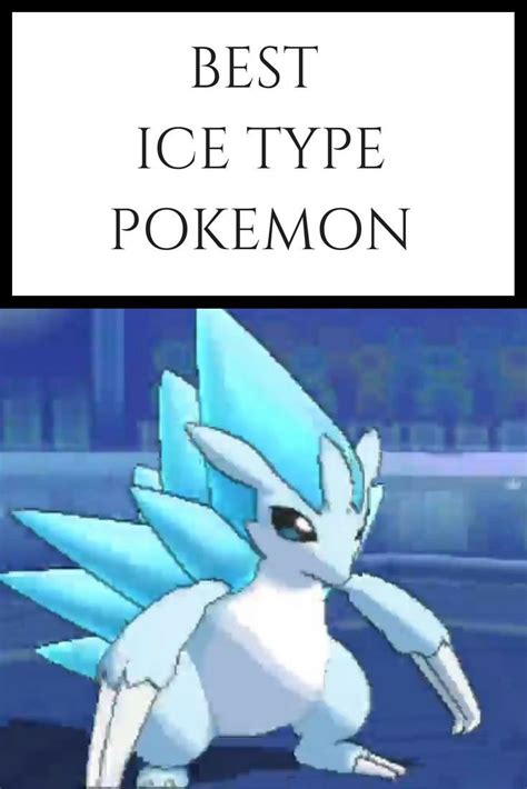 There Are Quite A Number Of Ice Type Pokemon In The Game And In The