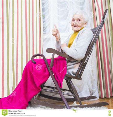 Old Lady Thumbs Up Stock Image Image Of Person Mood