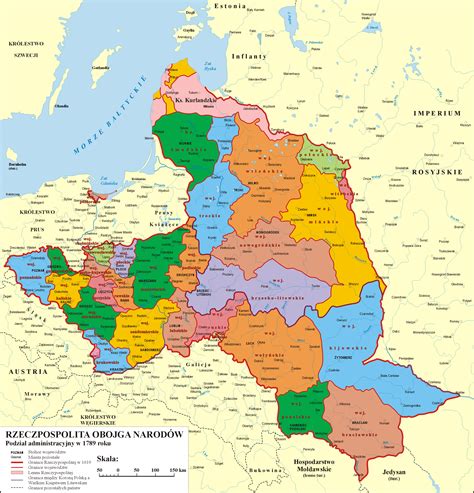 Administrativedivisionofthepolish Lithuaniancommonwealthin1789